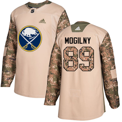 Adidas Sabres #89 Alexander Mogilny Camo Authentic Veterans Day Stitched NHL Jersey - Click Image to Close